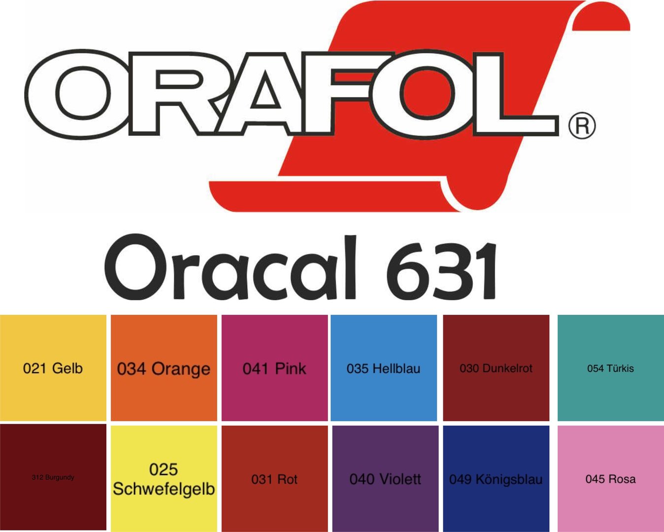 5 lfm 4,38€/m² Original Oracal 631matt310 mm breit 081 Hellbraun 
